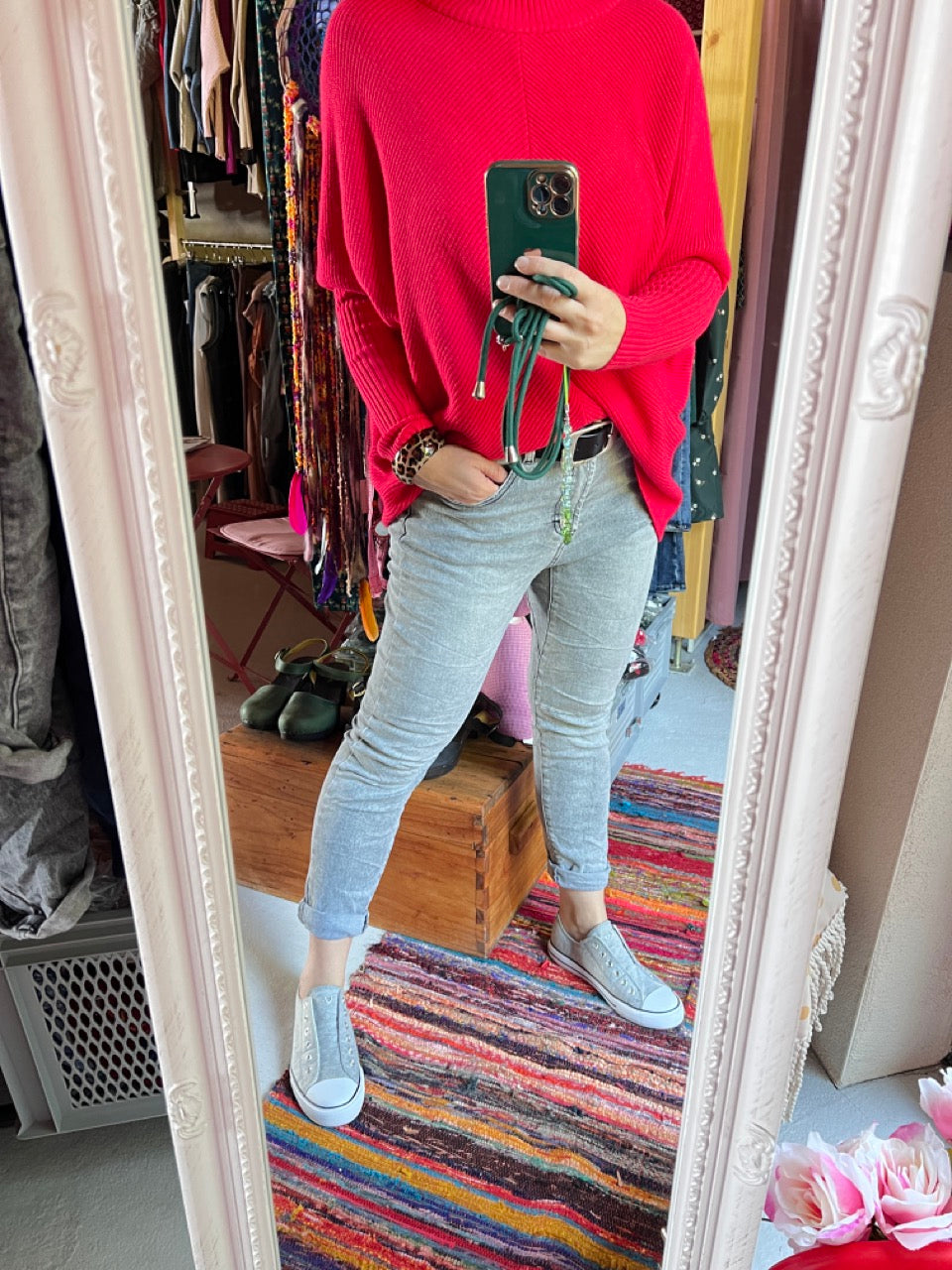 NEU! Jeans Fantastisch Elastisch Hellgrau Denim