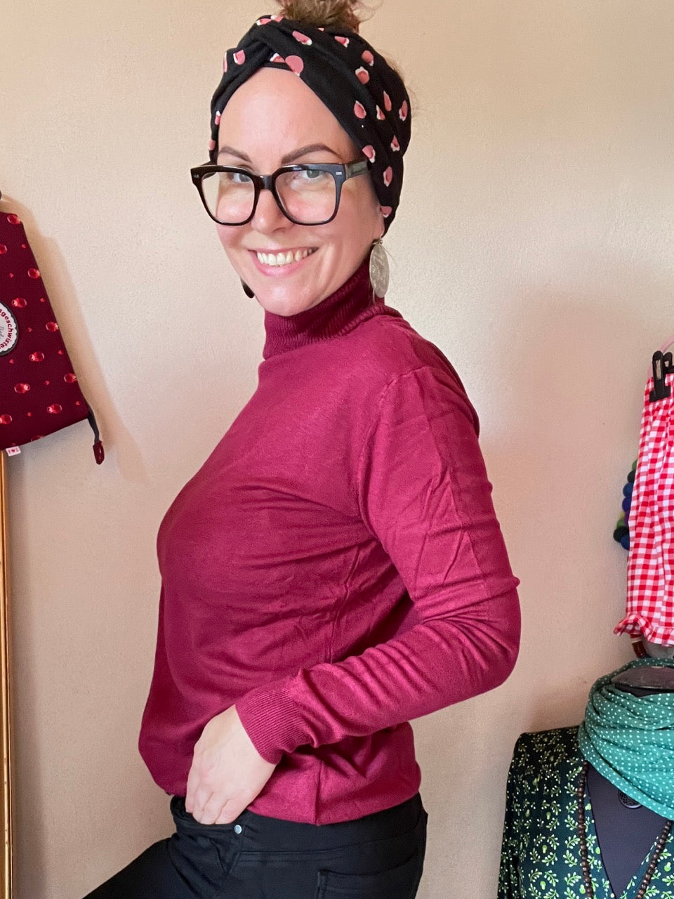 Pulli Around the Clock Purpurrot