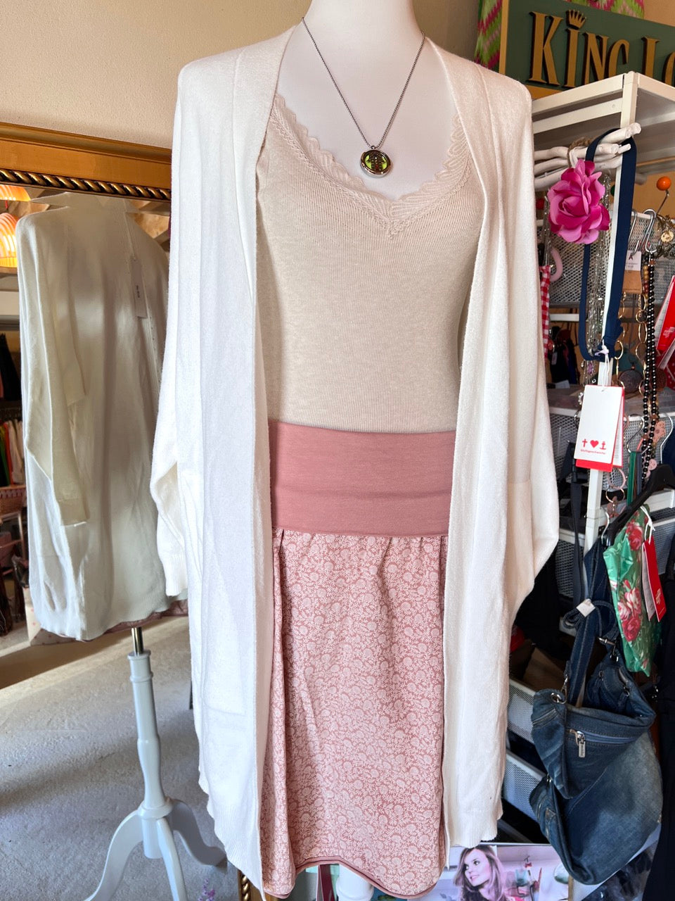 Strickjacke Isa Cream Weiß