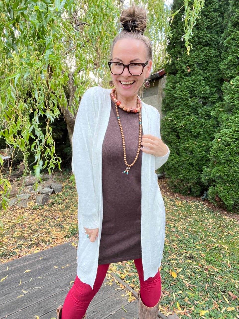 Strickjacke Isa Cream Weiß