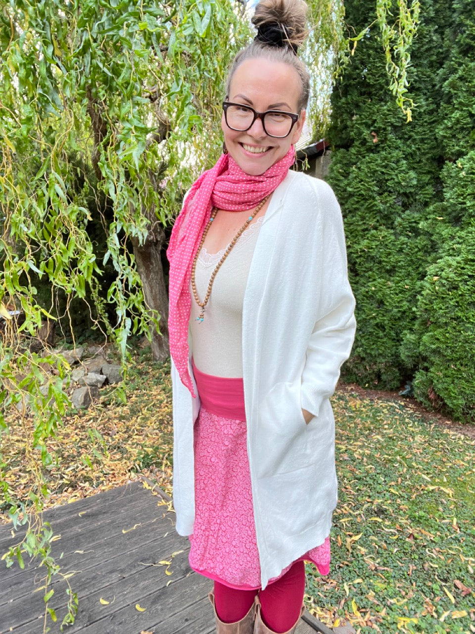 Strickjacke Isa Cream Weiß