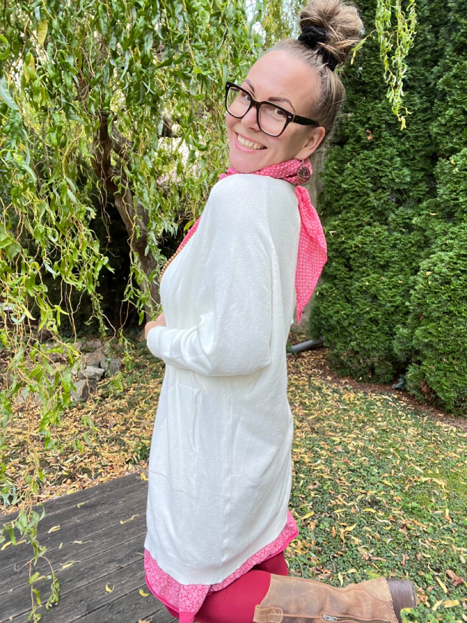 Strickjacke Isa Cream Weiß