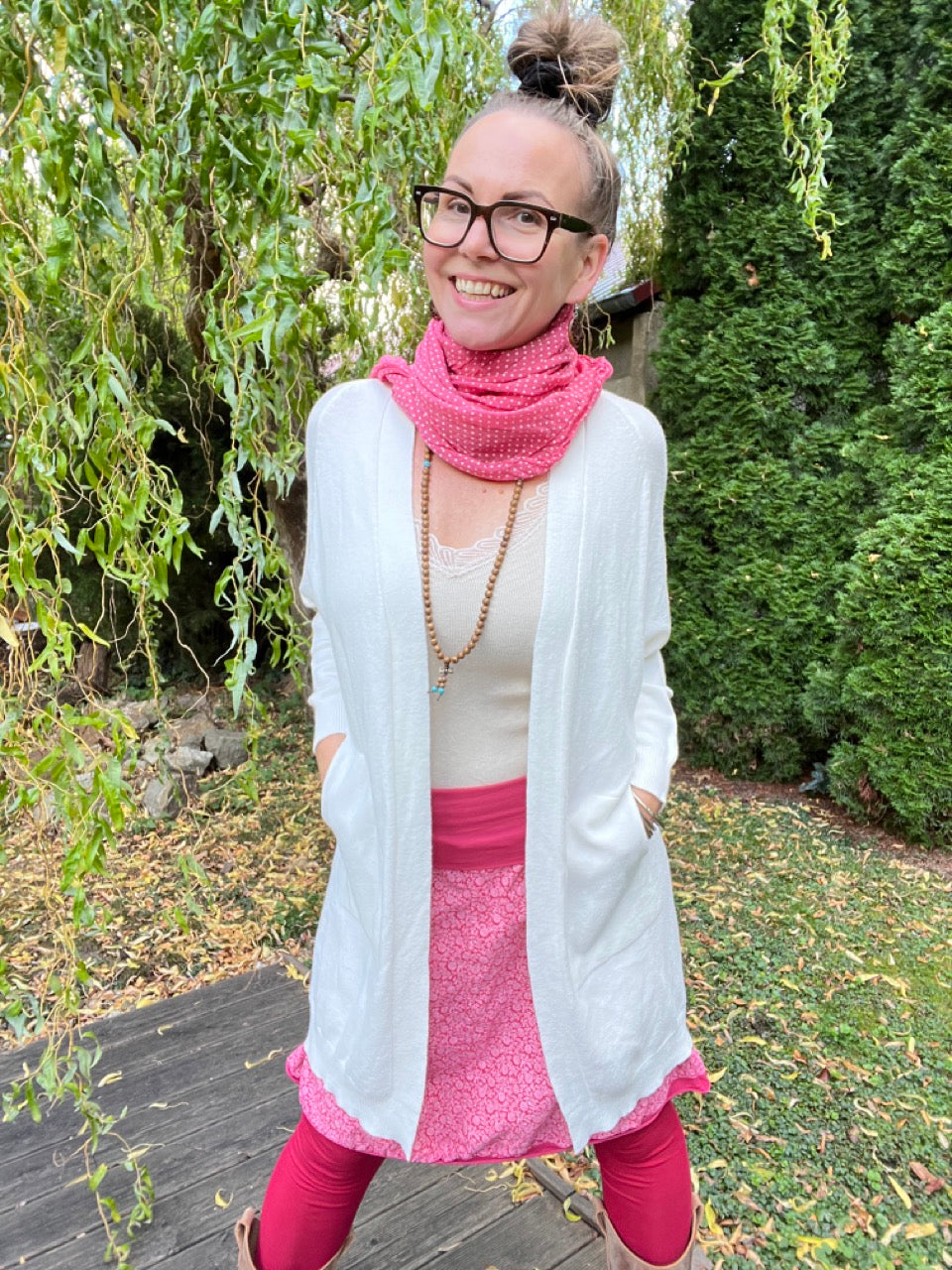 Strickjacke Isa Cream Weiß