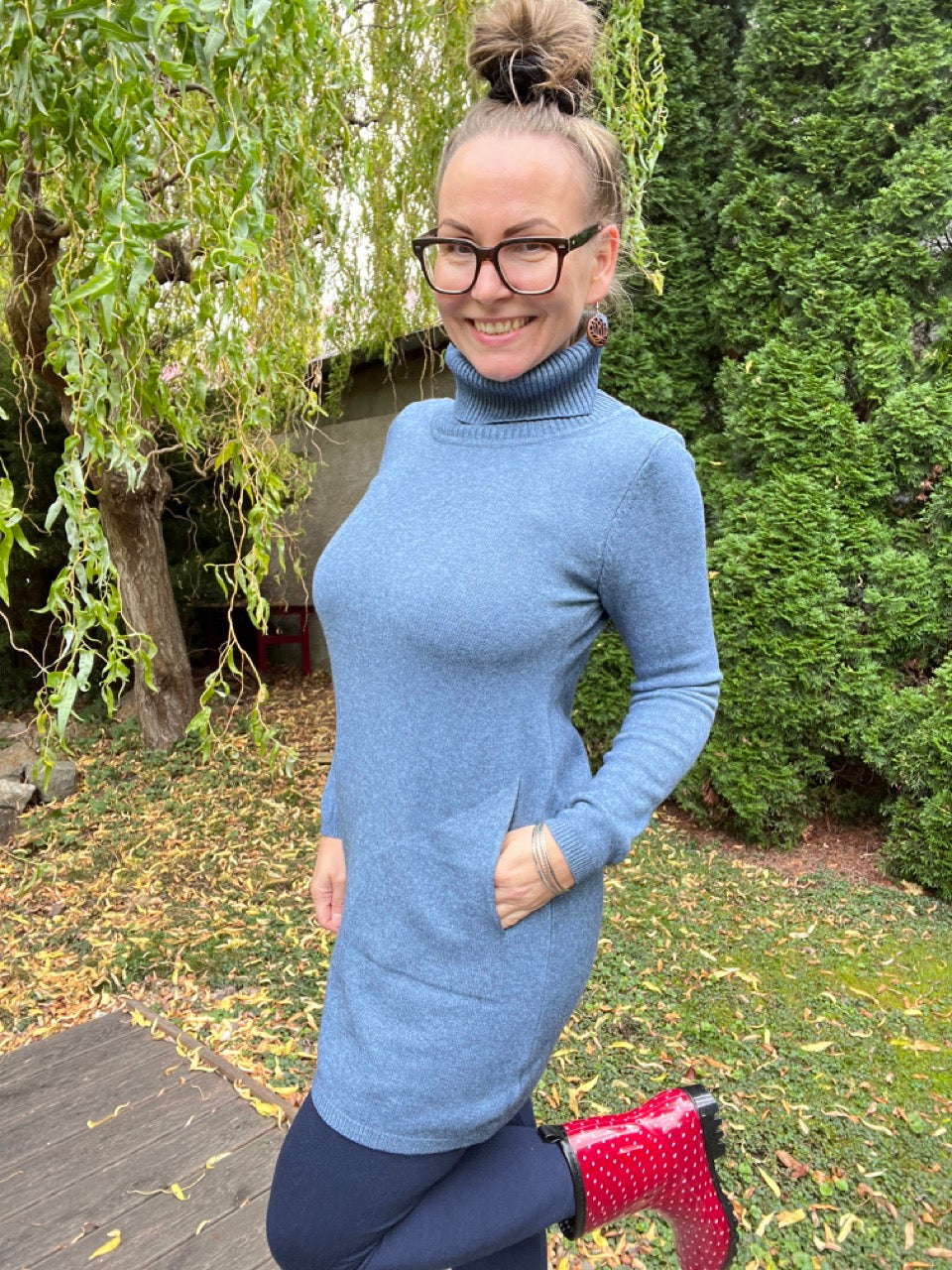 Kleid Herrlich weich Jeansblau