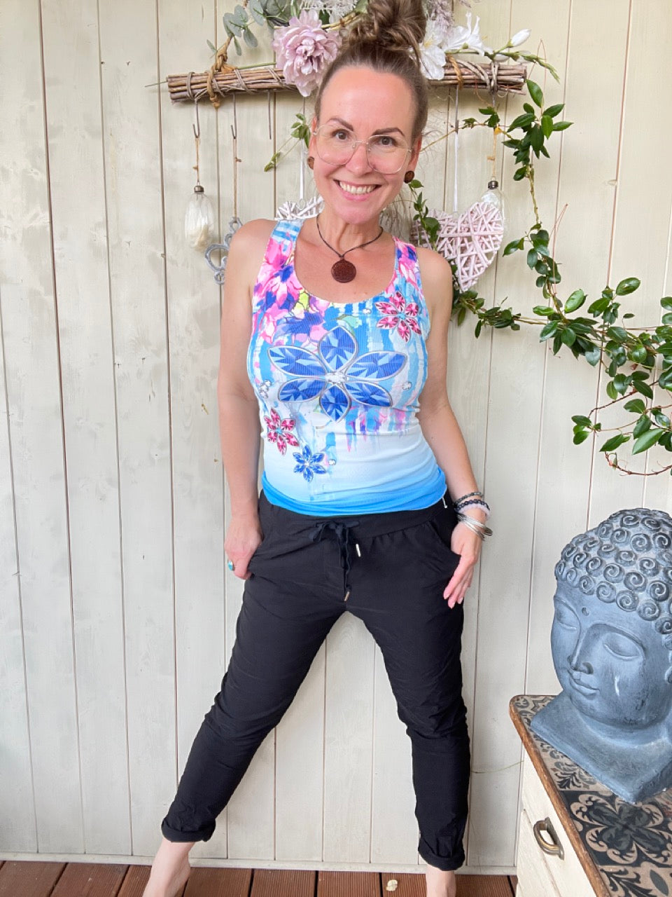Jogpants Nice Style Sommer Schwarz