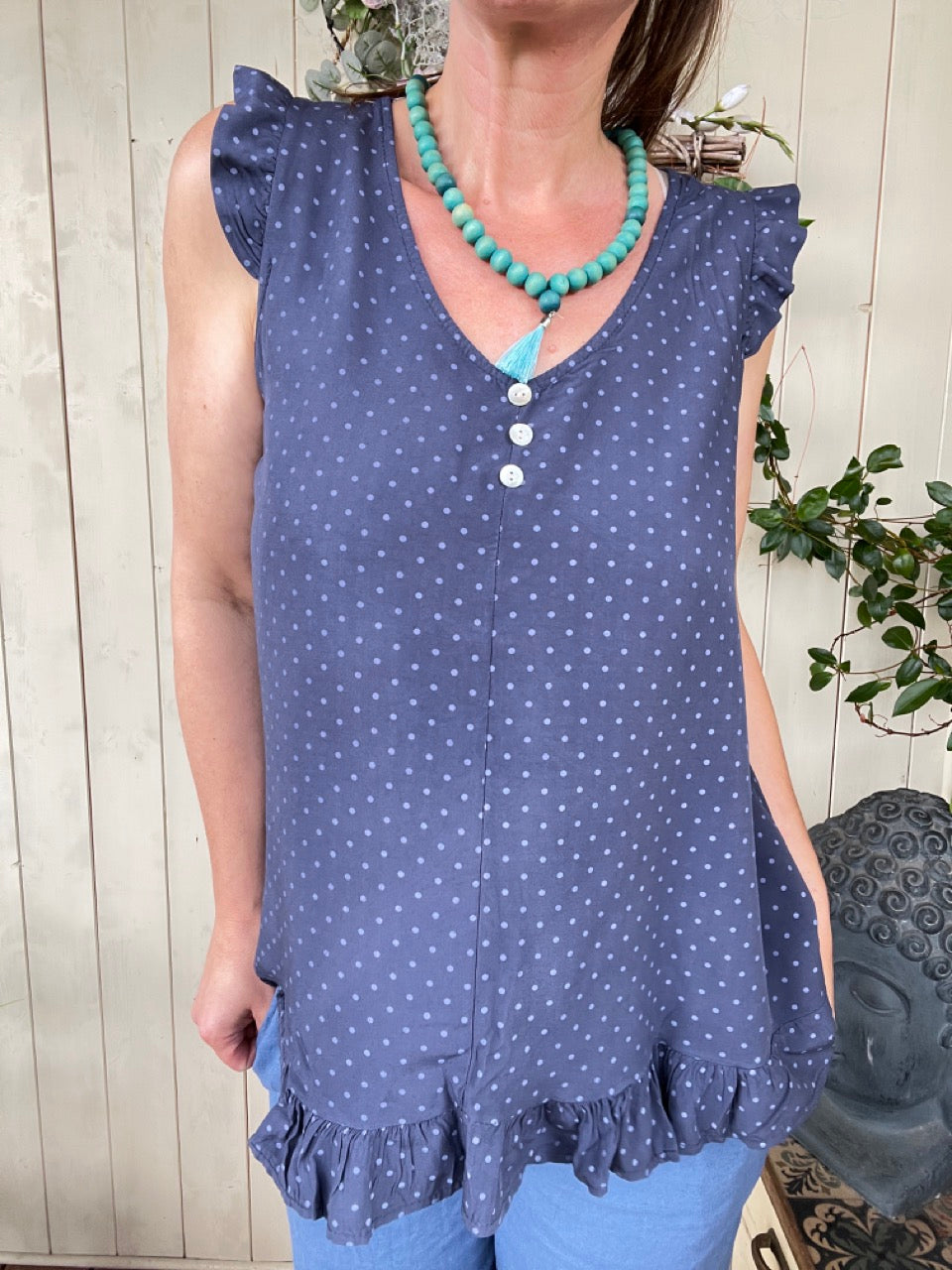 Shirt Mia Pünktchen Blau