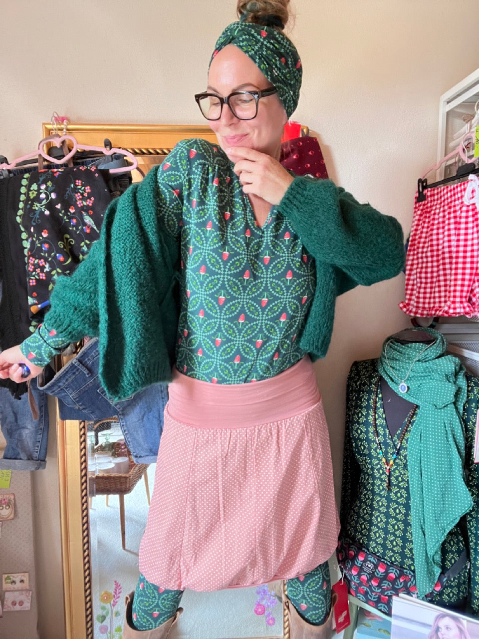 Langarm Shirt Elfi Morgenschön Grün
