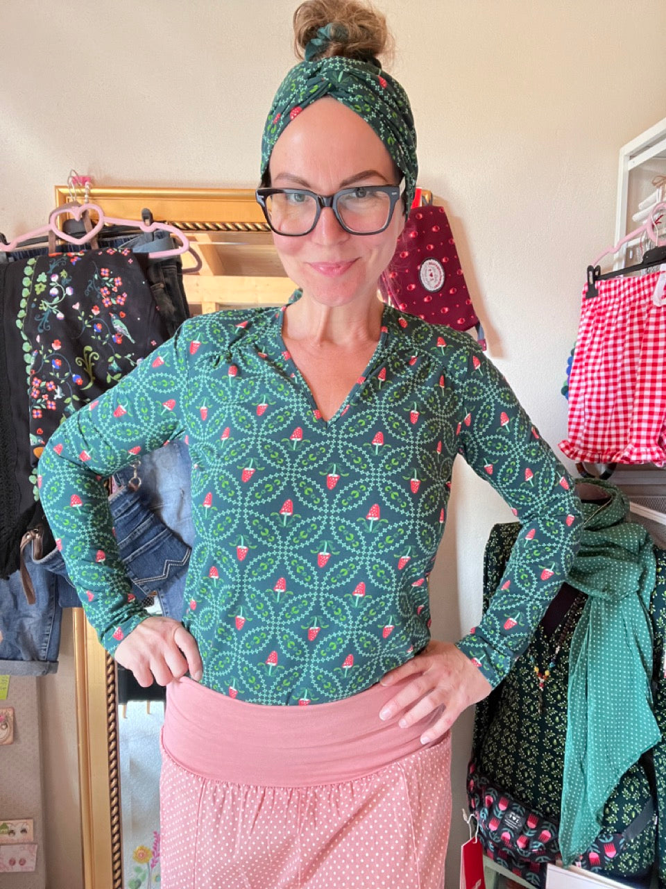 Langarm Shirt Elfi Morgenschön Grün