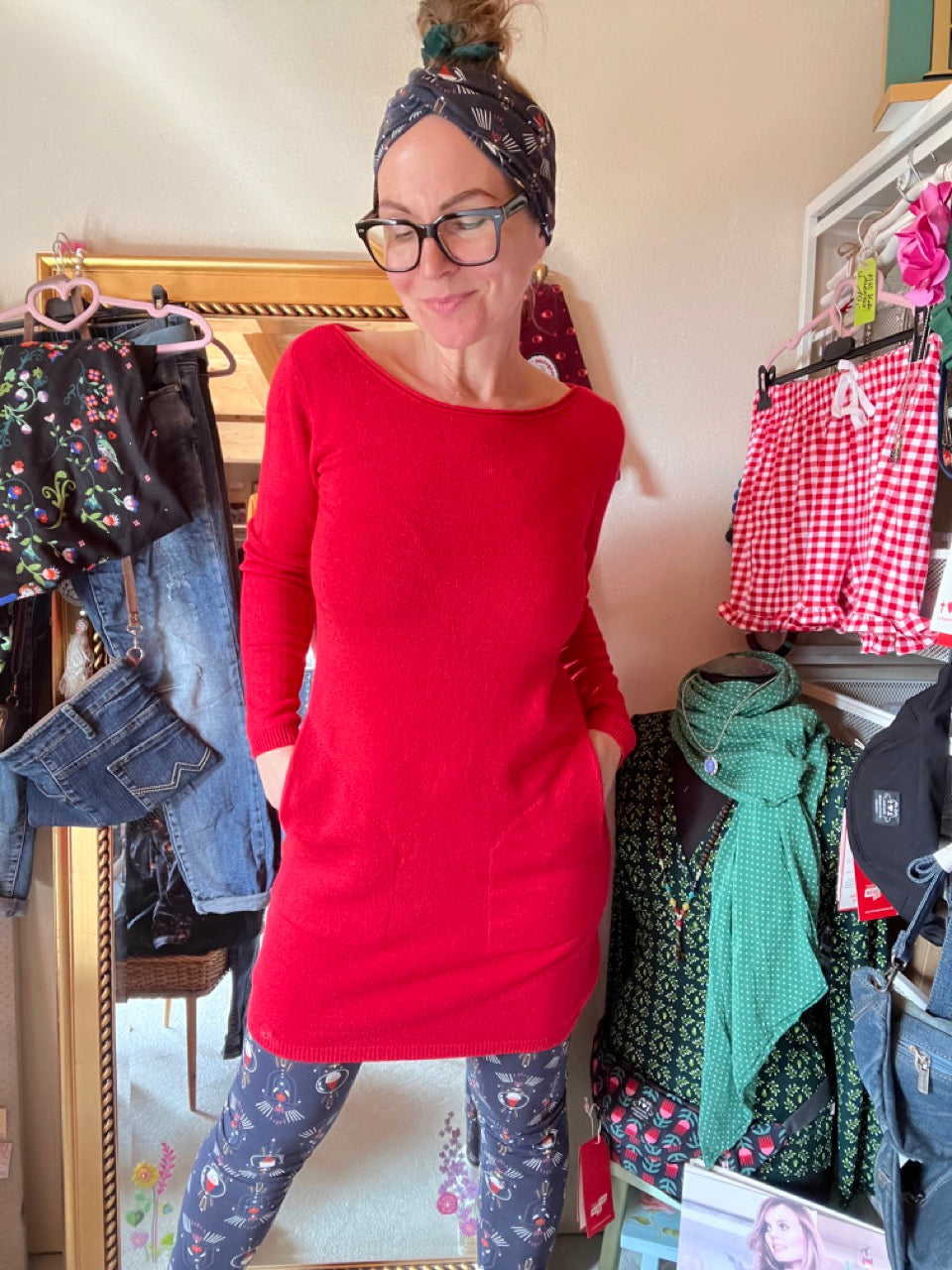 Kleid Herrlich verträumt Rot
