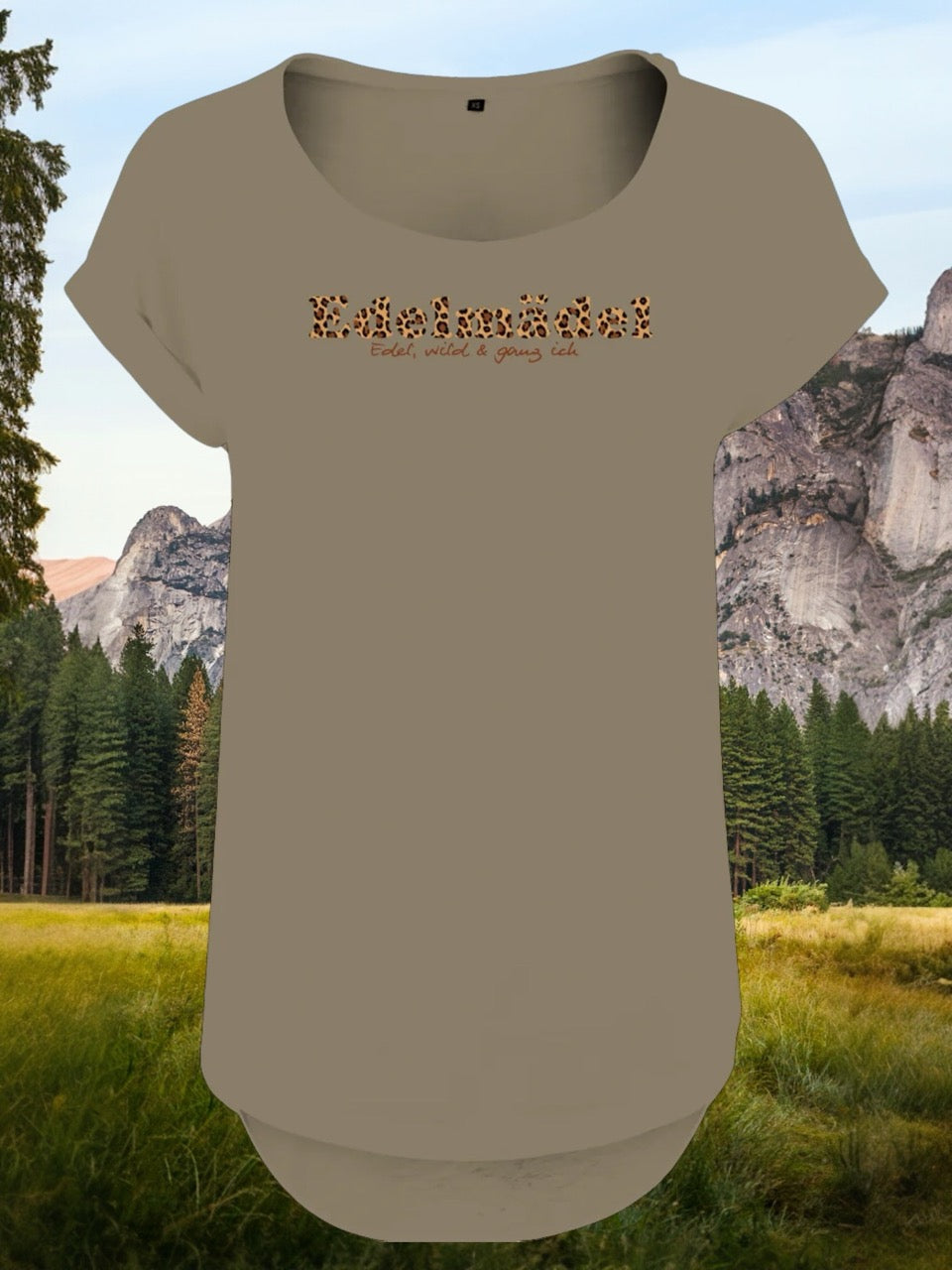 Shirt Edelmädel Slub Leo Logo