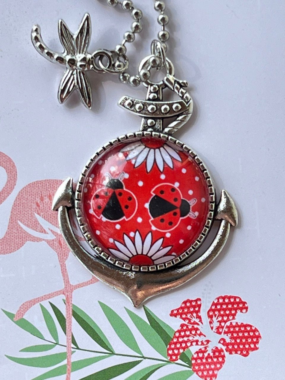 Anker Kette Kiki Rot Käferchen - FROLLEIN KÄTHE Shop