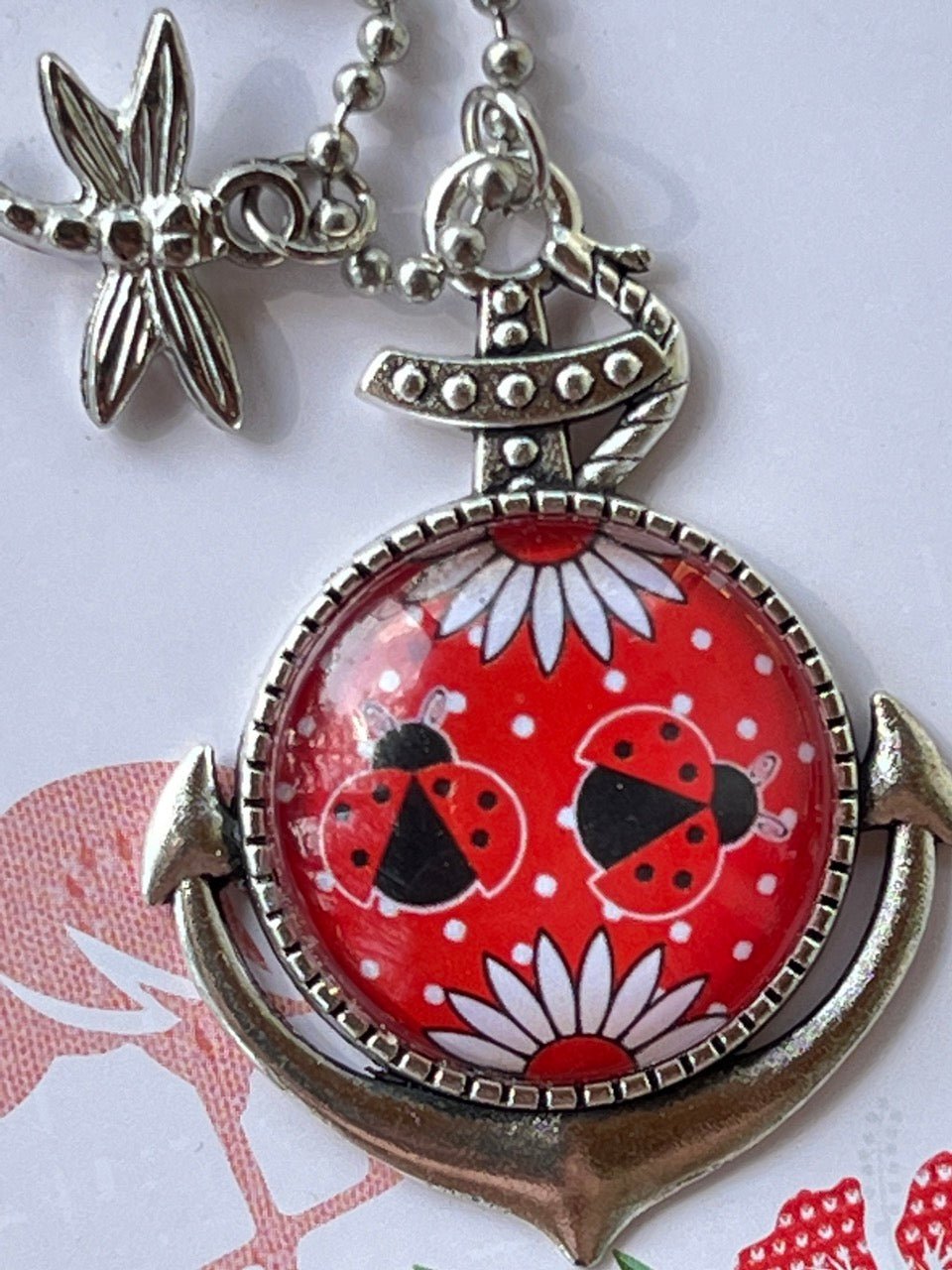 Anker Kette Kiki Rot Käferchen - FROLLEIN KÄTHE Shop