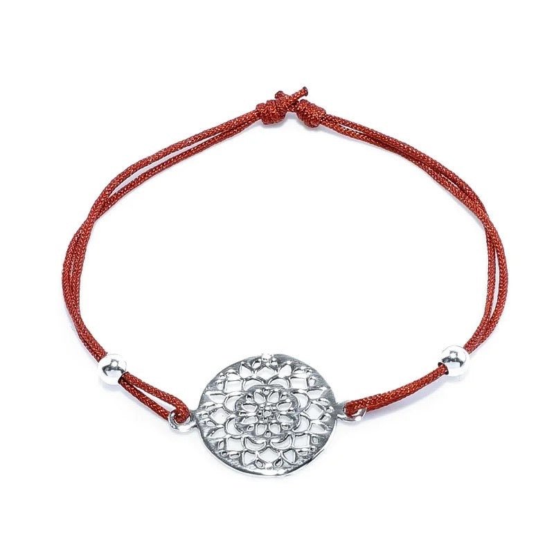 Armband Mandala Echt Silber Braun - FROLLEIN KÄTHE Shop