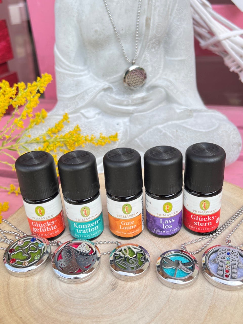 Aroma Diffuser Yoga Chakra 30mm - FROLLEIN KÄTHE Shop