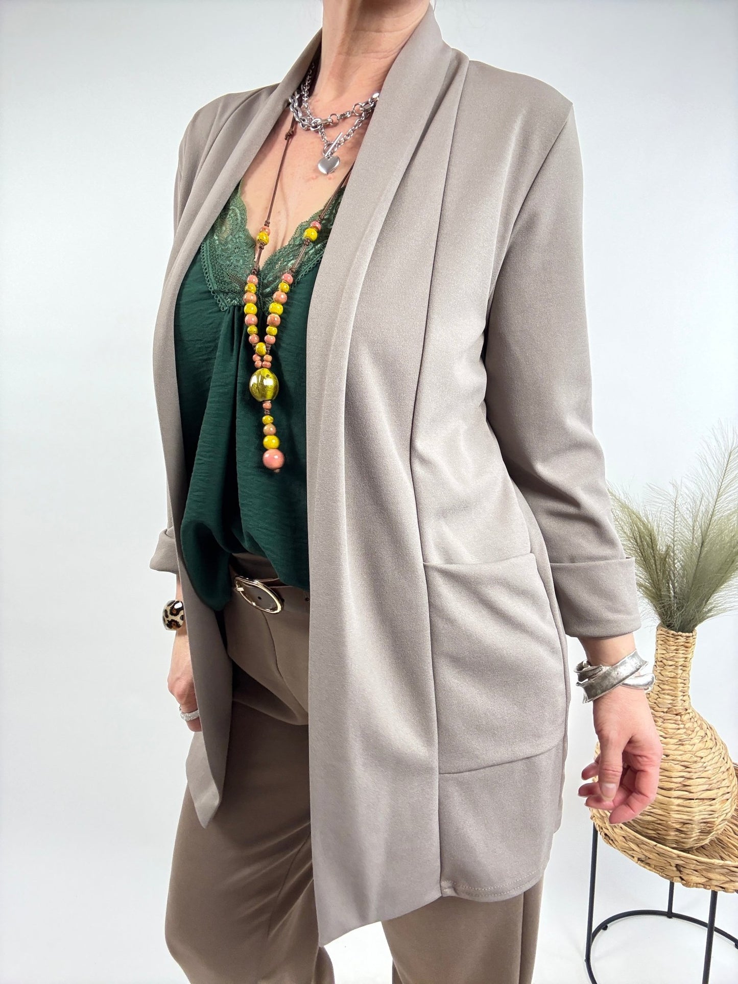 Blazer Cleo Taupe - FROLLEIN KÄTHE Shop