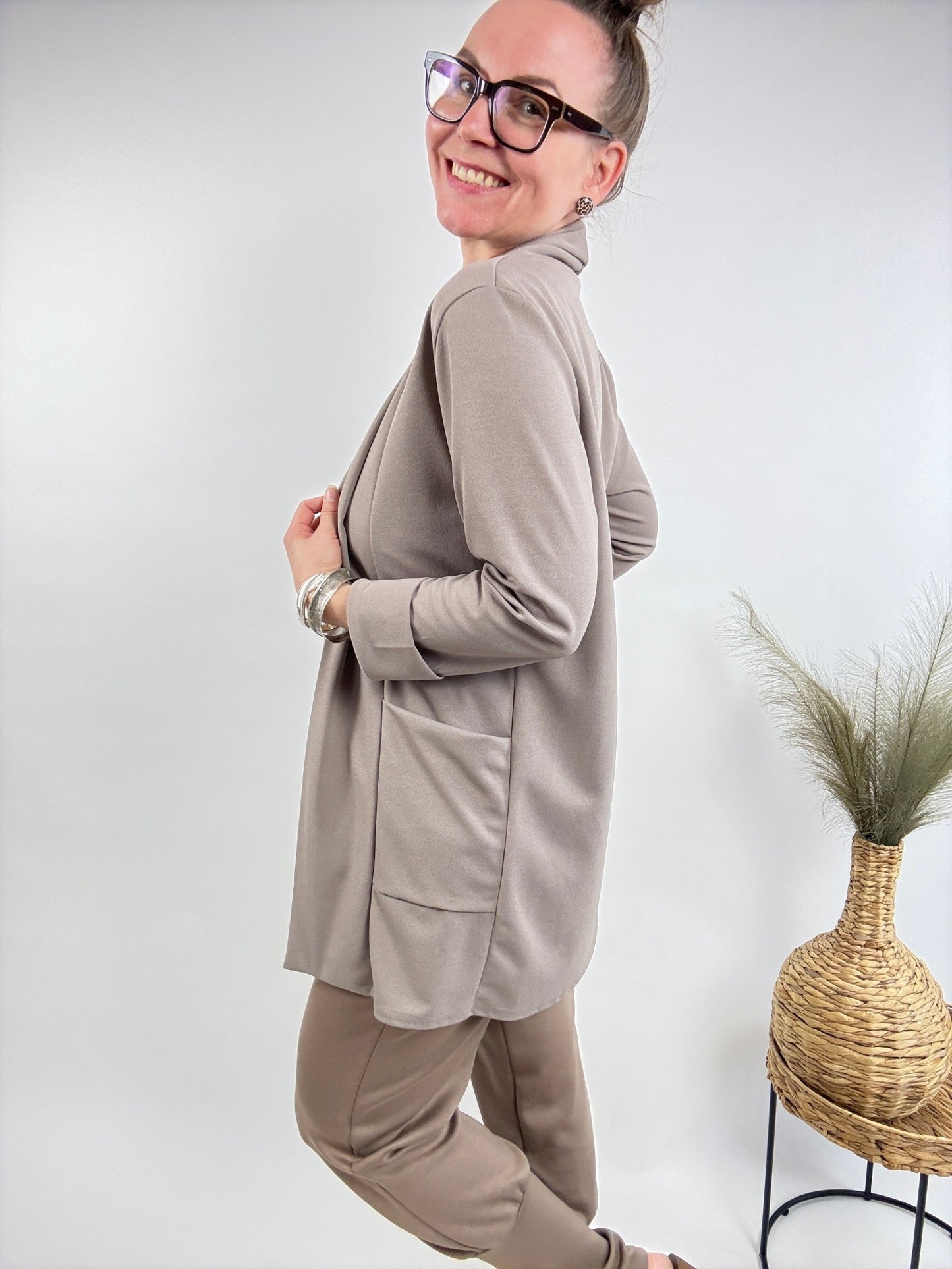 Blazer Cleo Taupe - FROLLEIN KÄTHE Shop