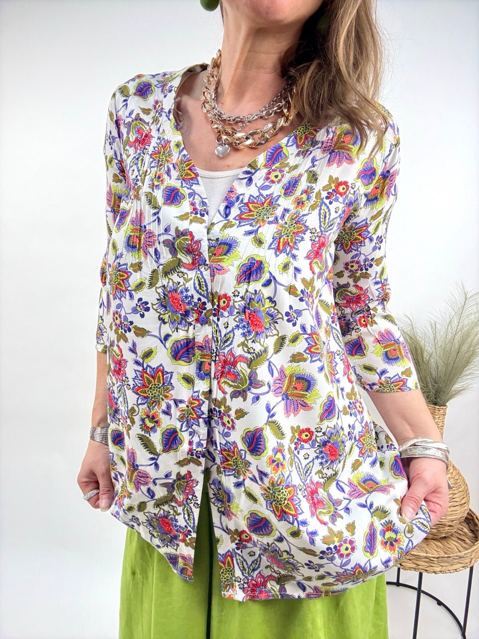 Bluse Bille Weiß - FROLLEIN KÄTHE Shop