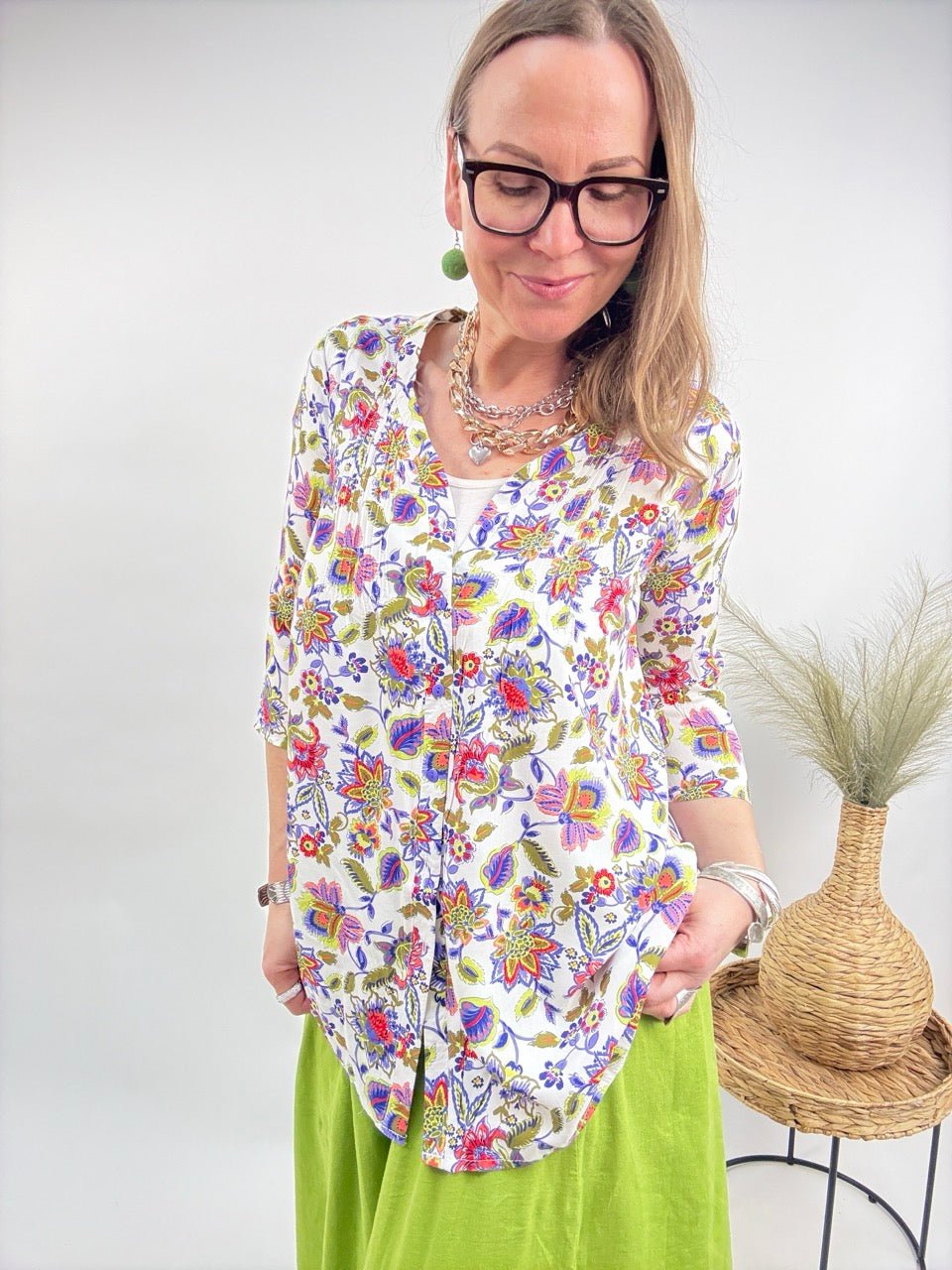 Bluse Bille Weiß - FROLLEIN KÄTHE Shop