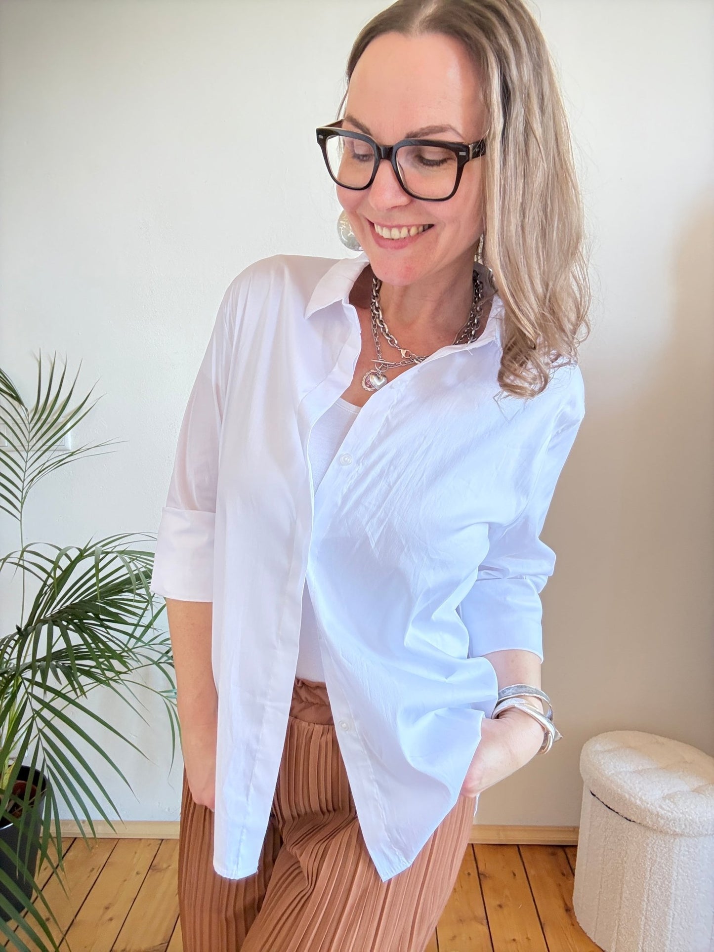 Bluse Gretchen Weiß - FROLLEIN KÄTHE Shop