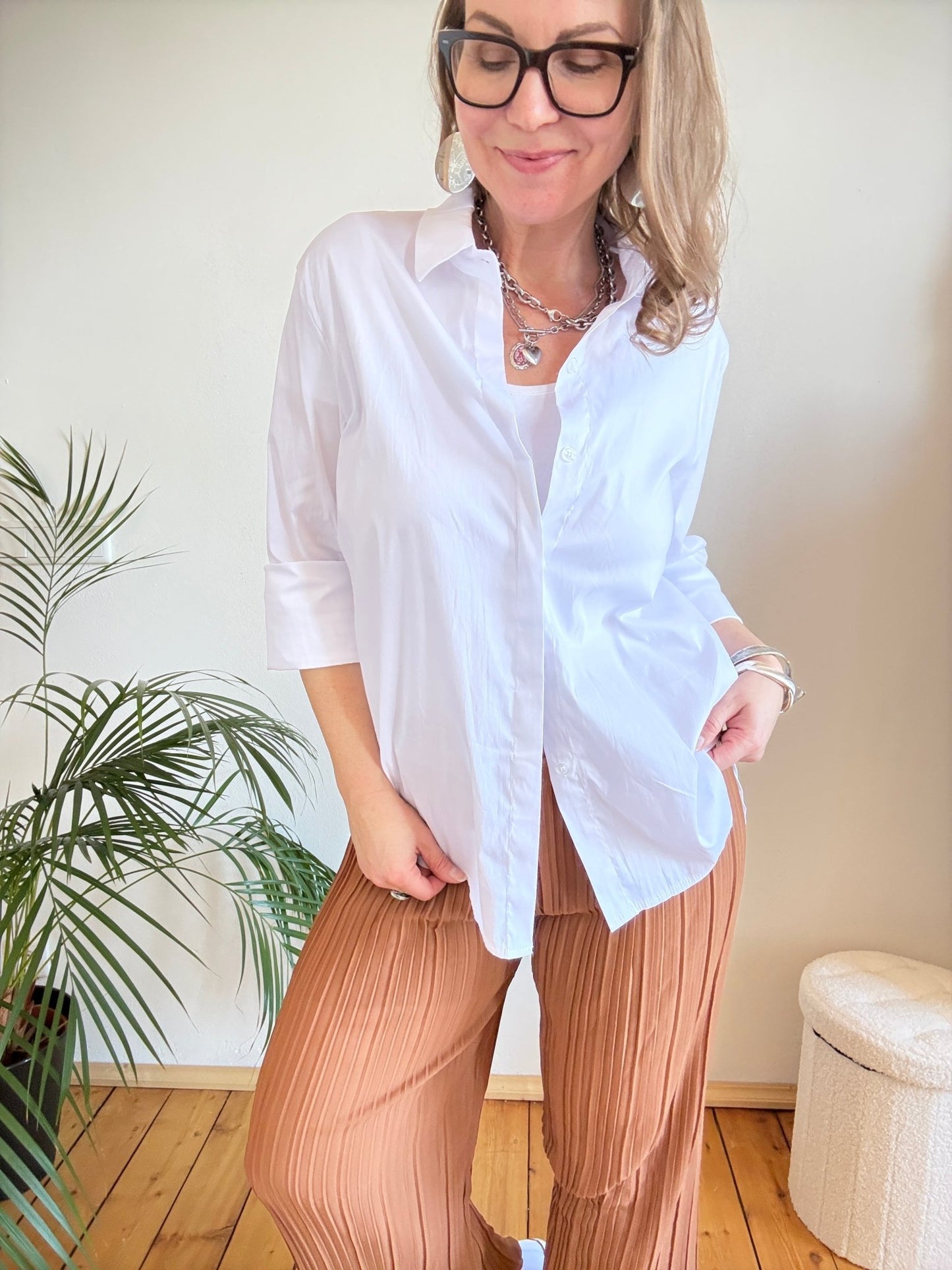 Bluse Gretchen Weiß - FROLLEIN KÄTHE Shop