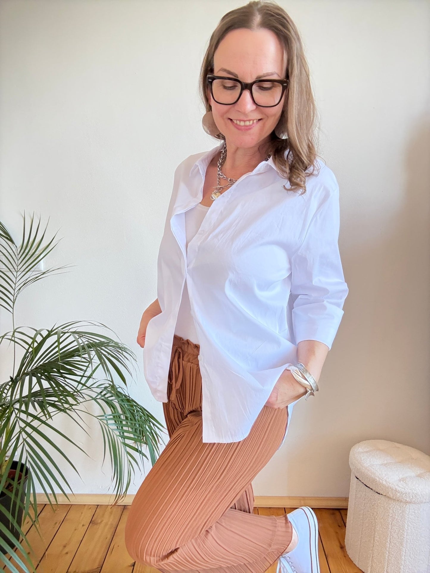 Bluse Gretchen Weiß - FROLLEIN KÄTHE Shop