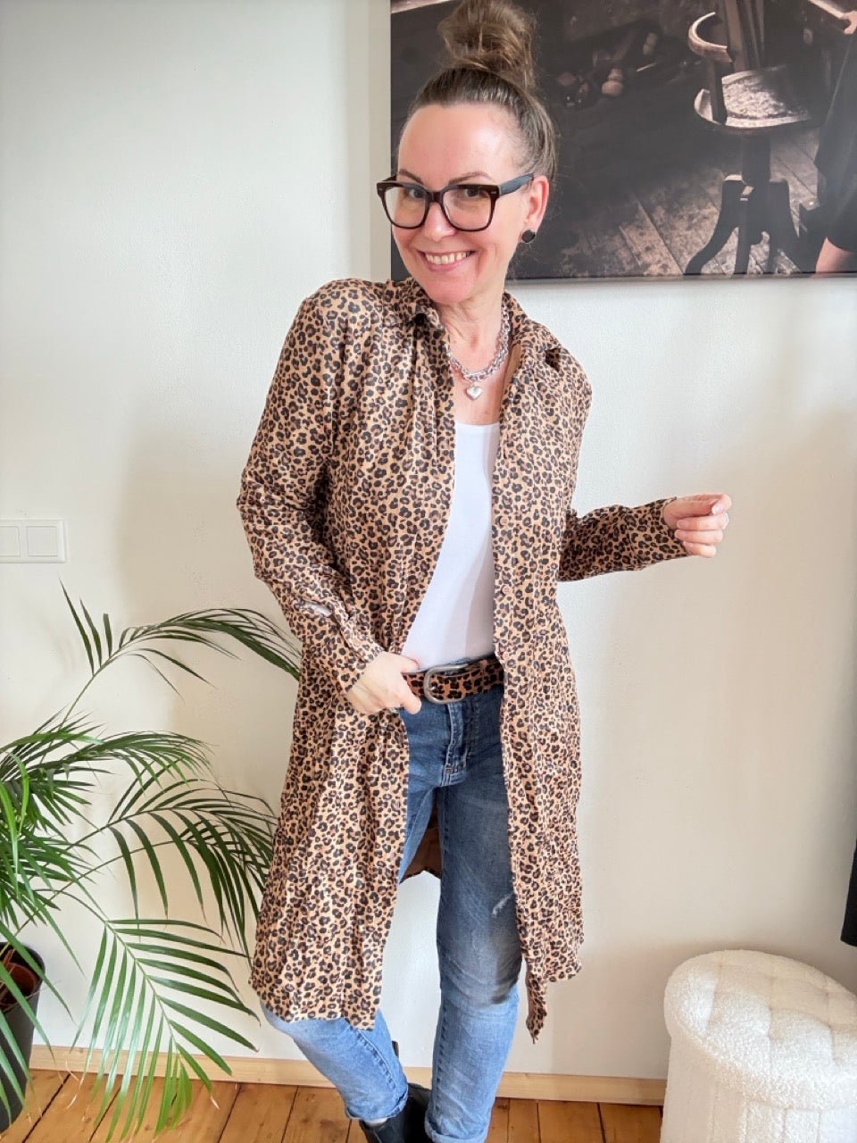 Bluse Lang mit Wildledereffekt - FROLLEIN KÄTHE Shop