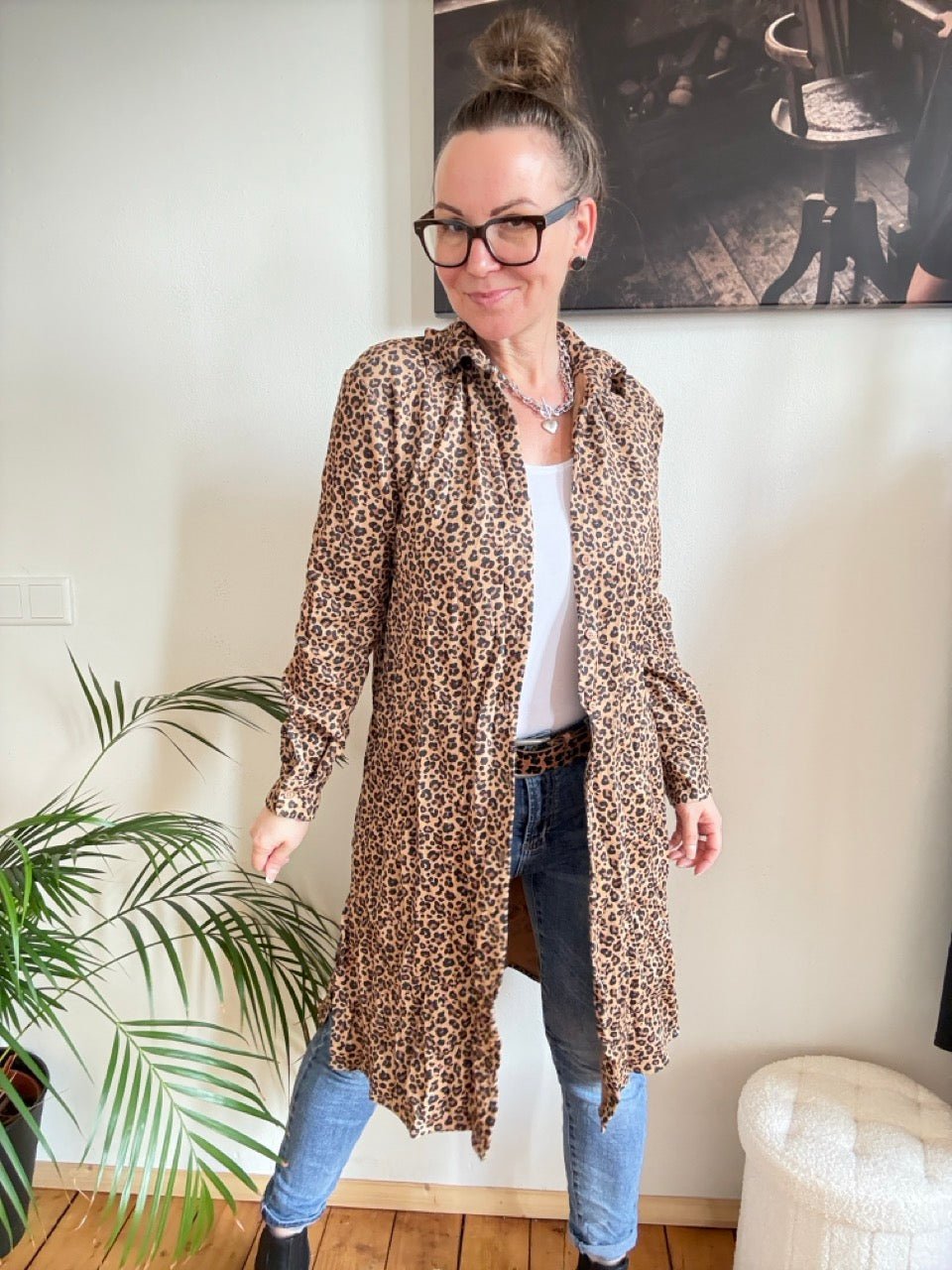 Bluse Lang mit Wildledereffekt - FROLLEIN KÄTHE Shop