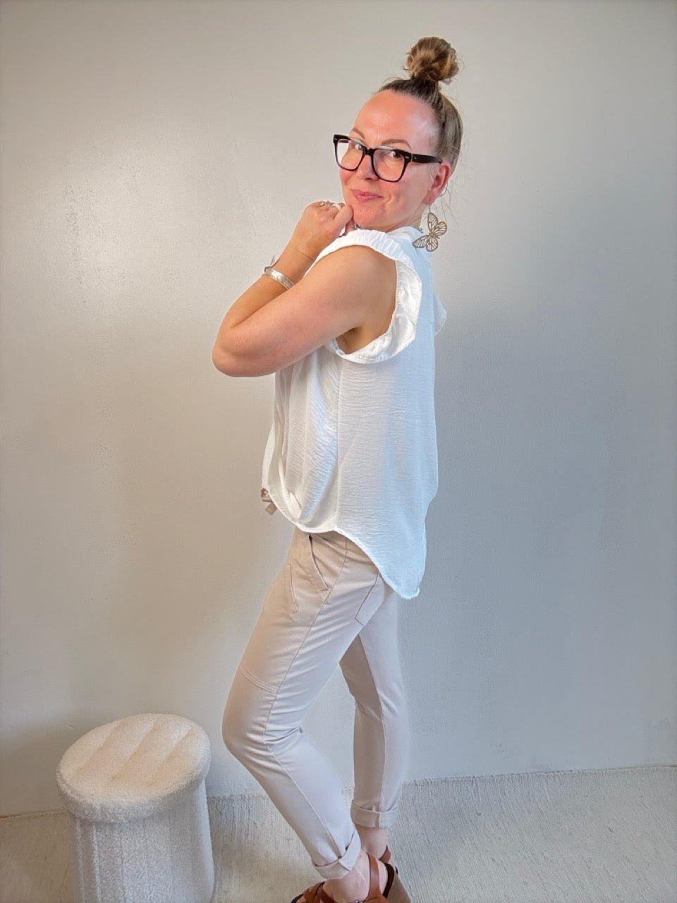 Bluse Liv Weiß - FROLLEIN KÄTHE Shop