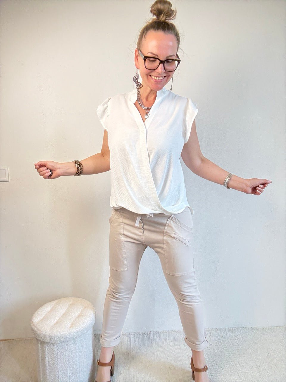 Bluse Liv Weiß - FROLLEIN KÄTHE Shop