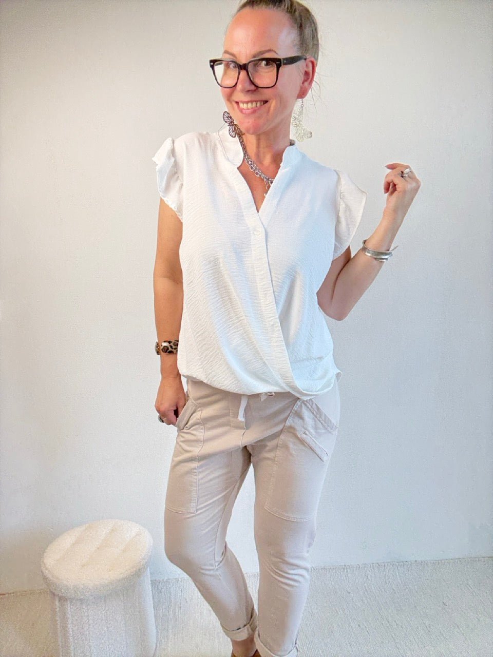 Bluse Liv Weiß - FROLLEIN KÄTHE Shop