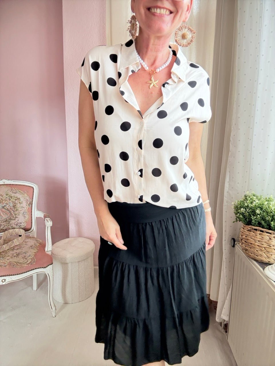Bluse Lula Cream - FROLLEIN KÄTHE Shop
