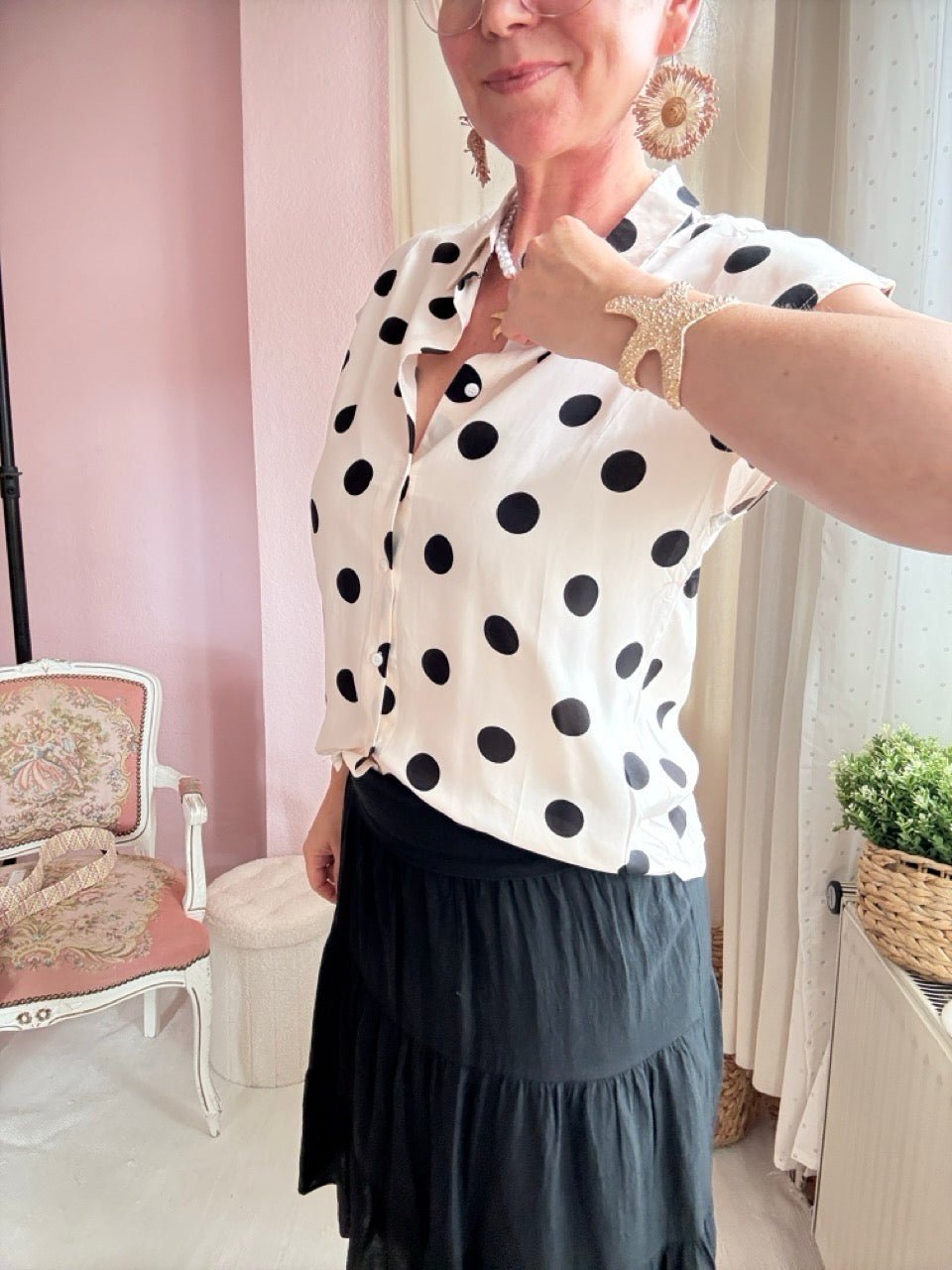 Bluse Lula Cream - FROLLEIN KÄTHE Shop