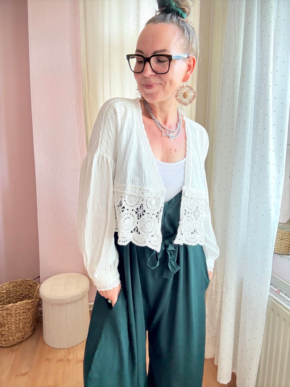 Bluse Sweetheart Weiß - FROLLEIN KÄTHE Shop