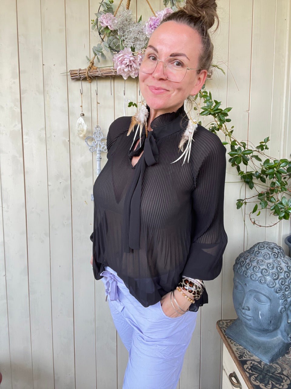 Bluse Swing Swing Schwarz - FROLLEIN KÄTHE Shop