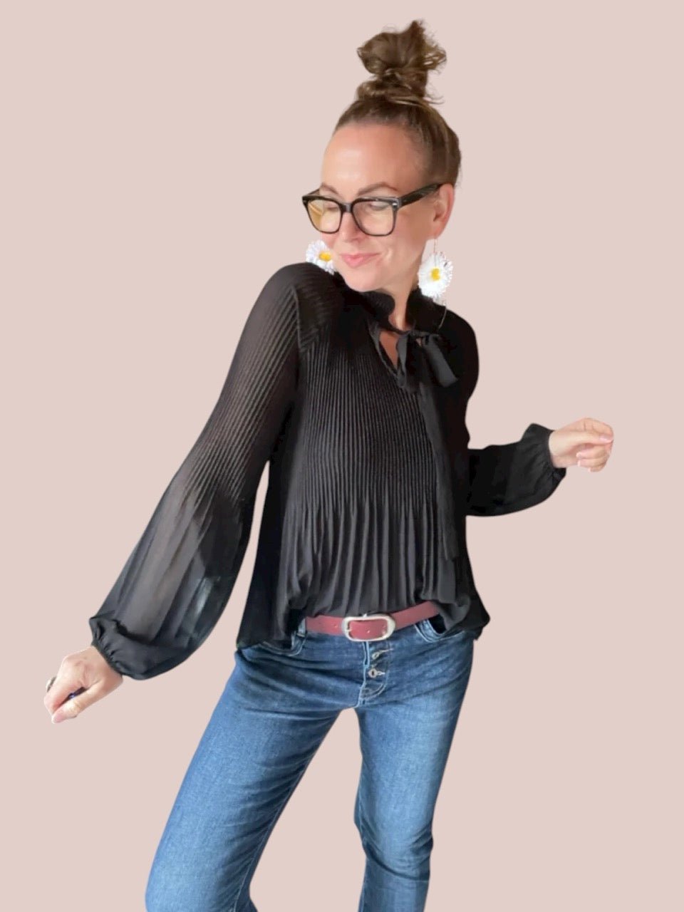 Bluse Swing Swing Schwarz - FROLLEIN KÄTHE Shop