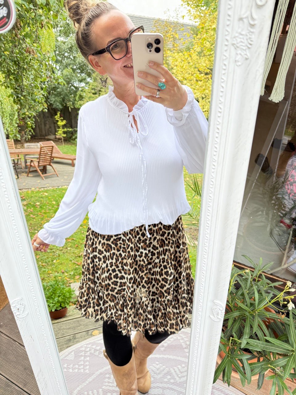 Bluse Swing Swing unterlegt Weiß - FROLLEIN KÄTHE Shop