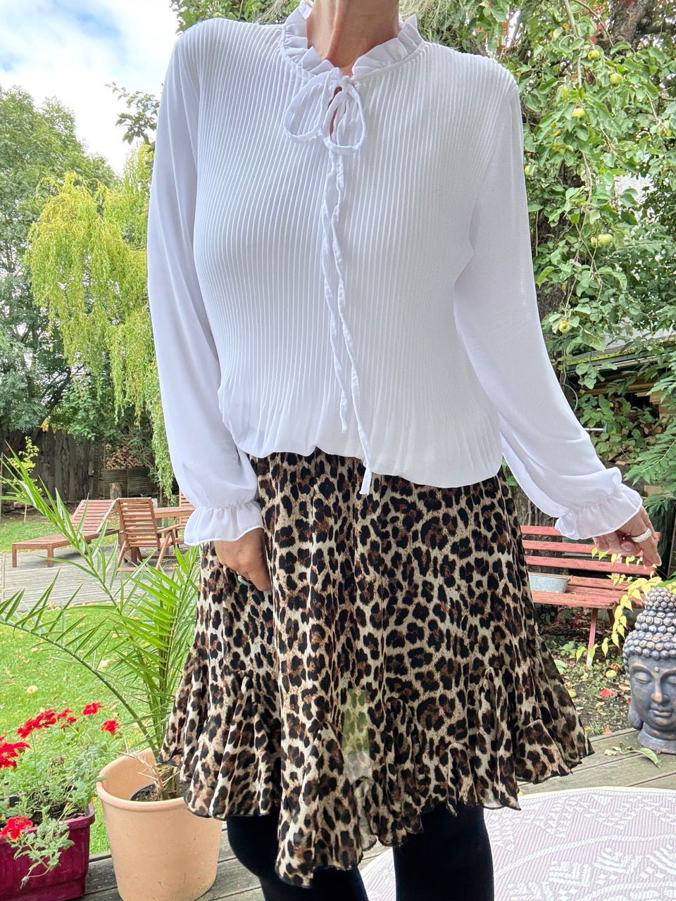 Bluse Swing Swing unterlegt Weiß - FROLLEIN KÄTHE Shop