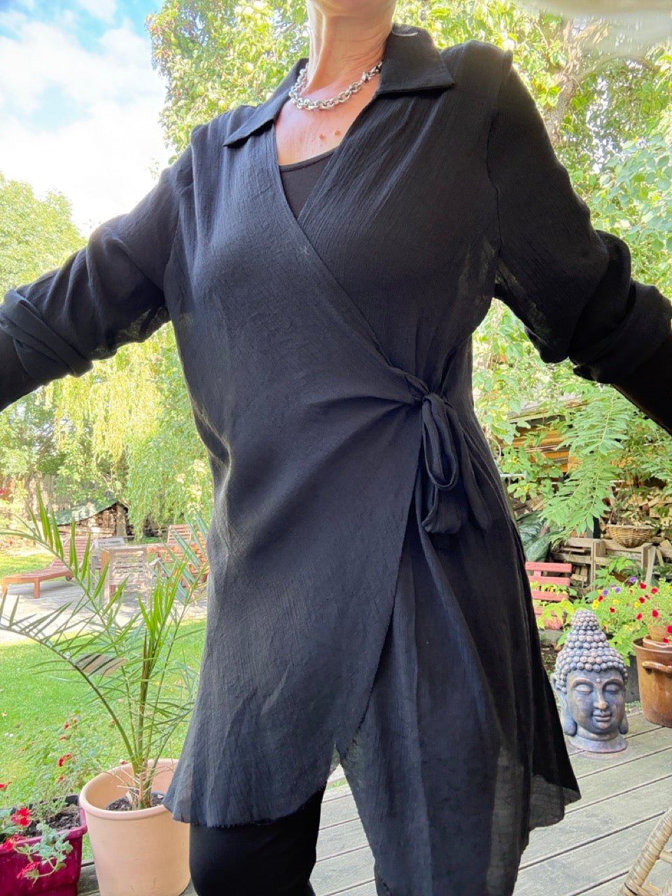 Bluse Vicki Schwarz - FROLLEIN KÄTHE Shop