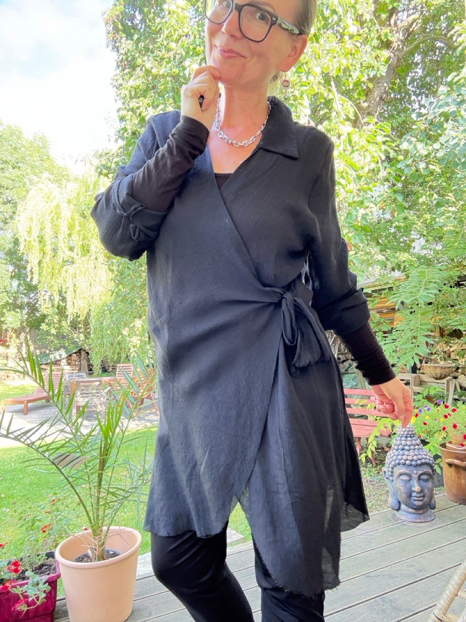 Bluse Vicki Schwarz - FROLLEIN KÄTHE Shop