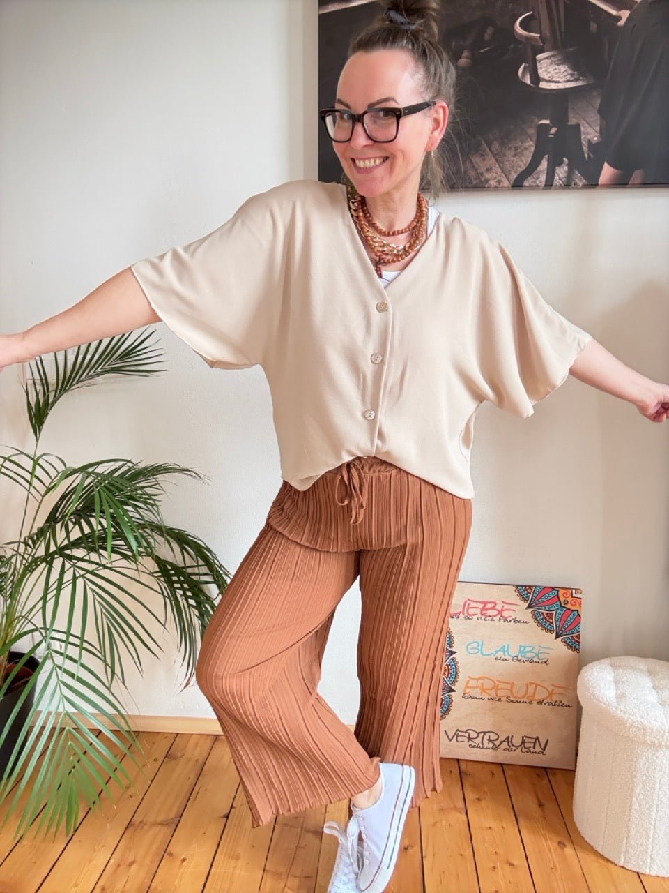 Blusen Shirt Mia Cream - FROLLEIN KÄTHE Shop