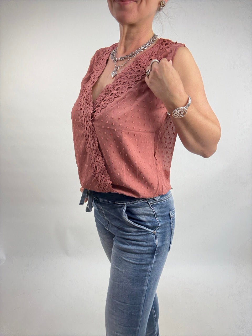 Blusen Top Cosima Alt Rose - FROLLEIN KÄTHE Shop