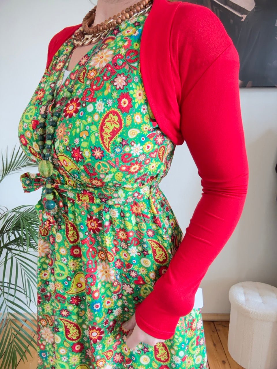 Bolero Jacke Rot - FROLLEIN KÄTHE Shop