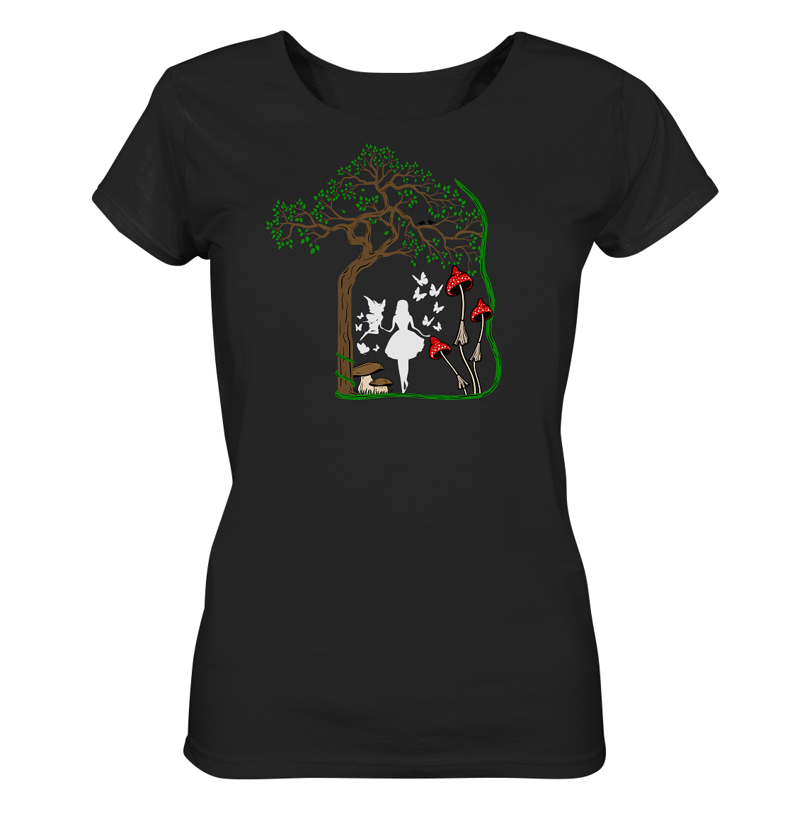 Shirt Edelmädel Wunderland - Ladies Organic Shirt