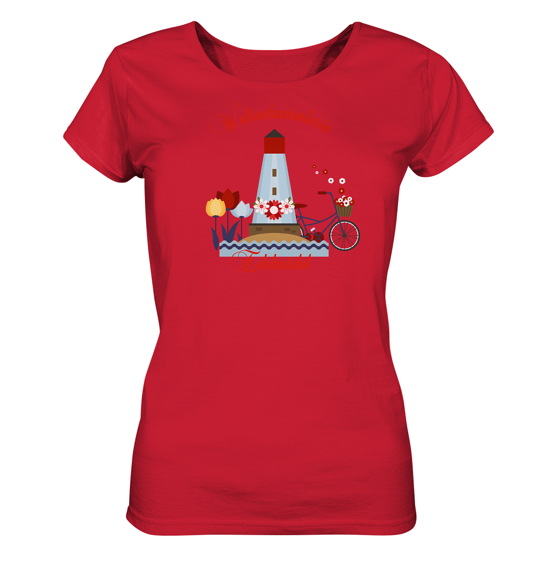 Shirt Weltenbummlerin Edelmädel Shirt - Ladies Organic Shirt