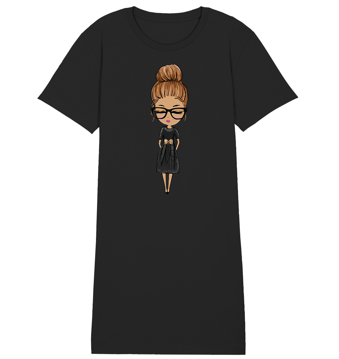 Shirt Dress Organic Frollein Käthe Schwarz
