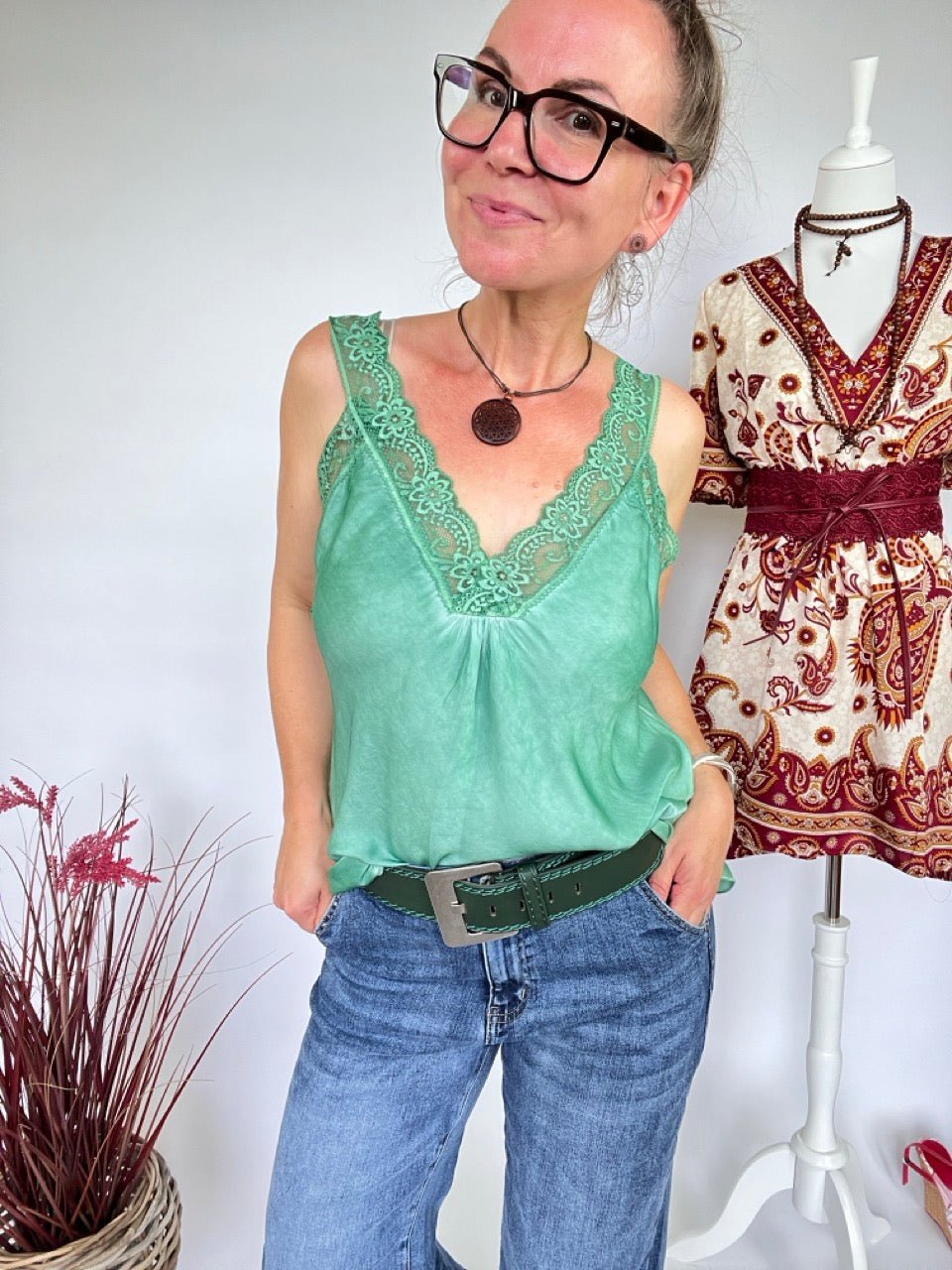 Gürtel Eva Alpine Grün - FROLLEIN KÄTHE Shop