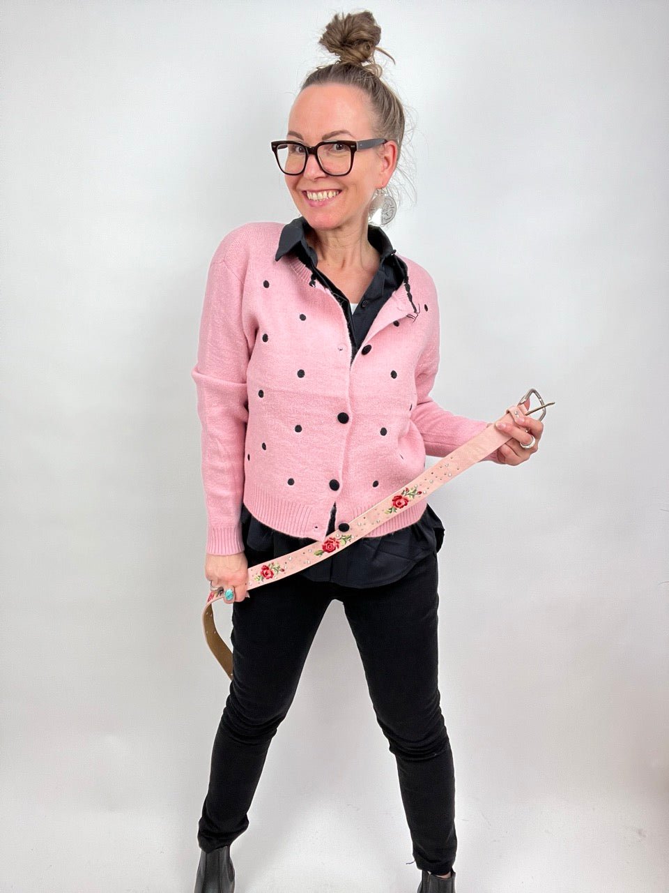 Gürtel Flower Rose - FROLLEIN KÄTHE Shop