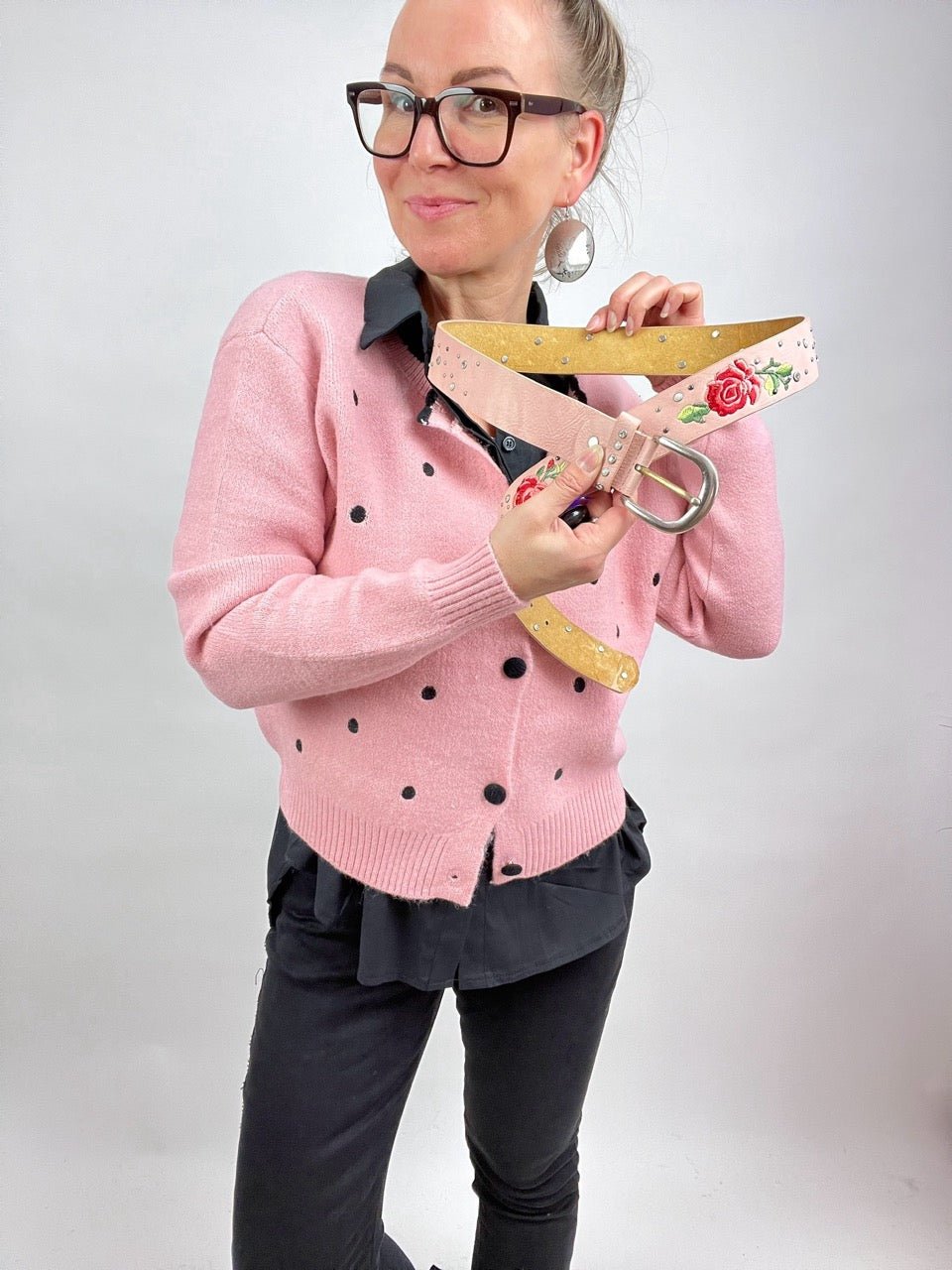 Gürtel Flower Rose - FROLLEIN KÄTHE Shop