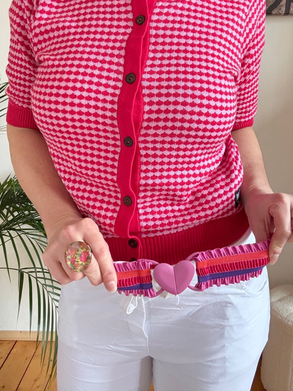 Gürtel Herzband Color Rosa Violett - FROLLEIN KÄTHE Shop