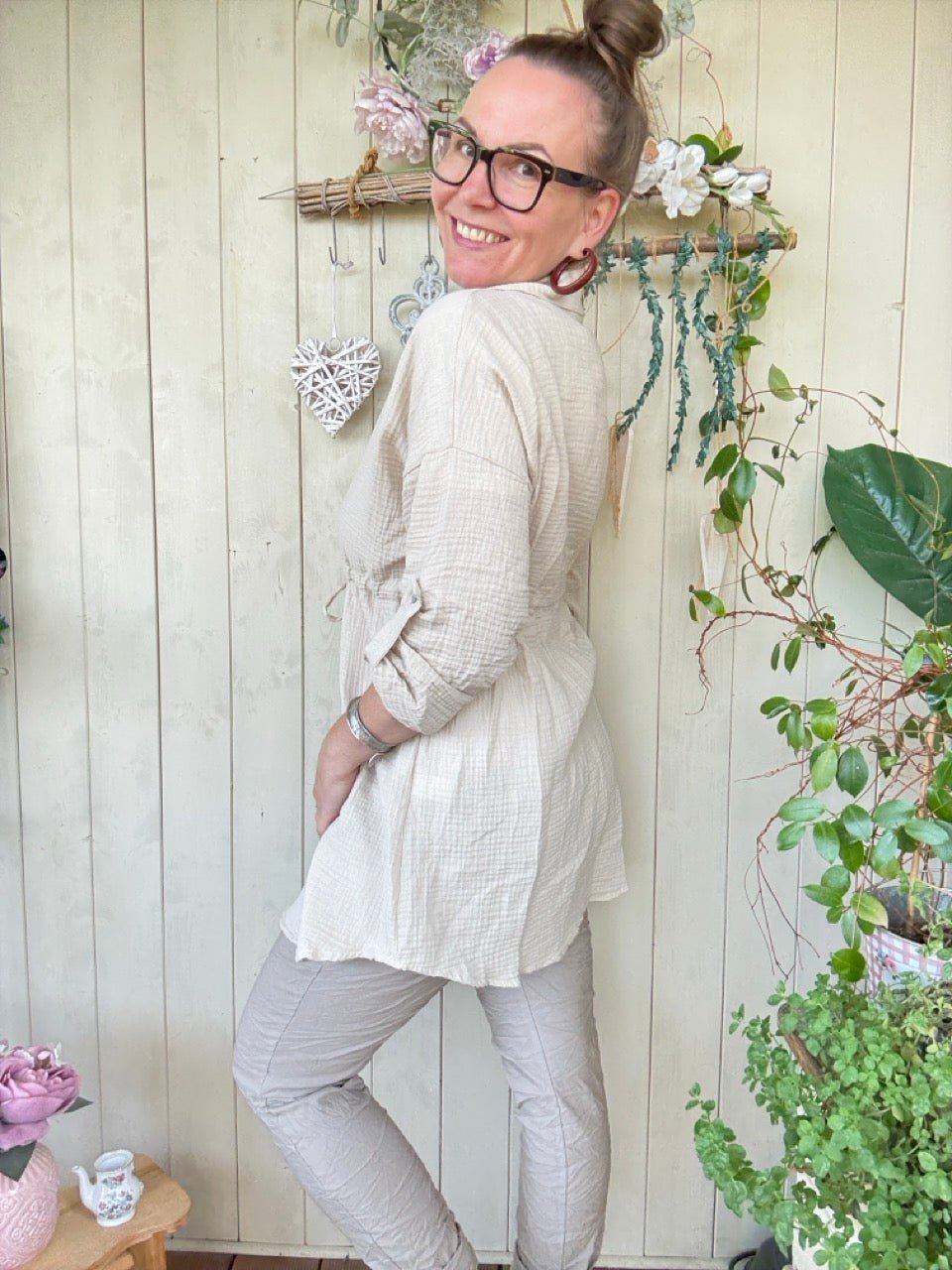 Hemd Bluse Camille Cream - FROLLEIN KÄTHE Shop